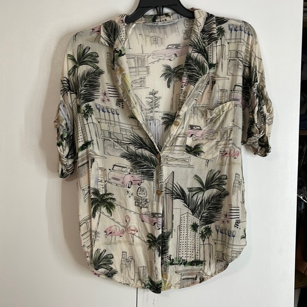 ZARA beach shirt XS